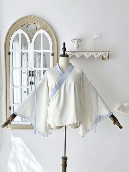 YingLuoFu - Laurel - Kawaii Han Lolita Jumper Dress Rabbit Print