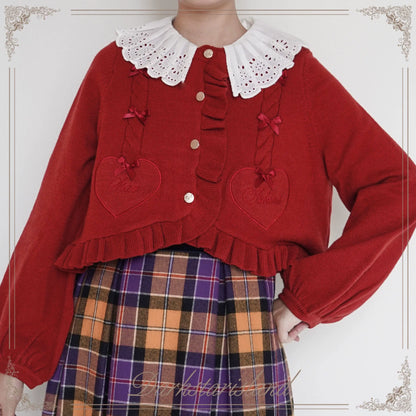Dark Star Island - Sugar Frost - Sweet Lolita Cardigan Knit Embroidered Sweater