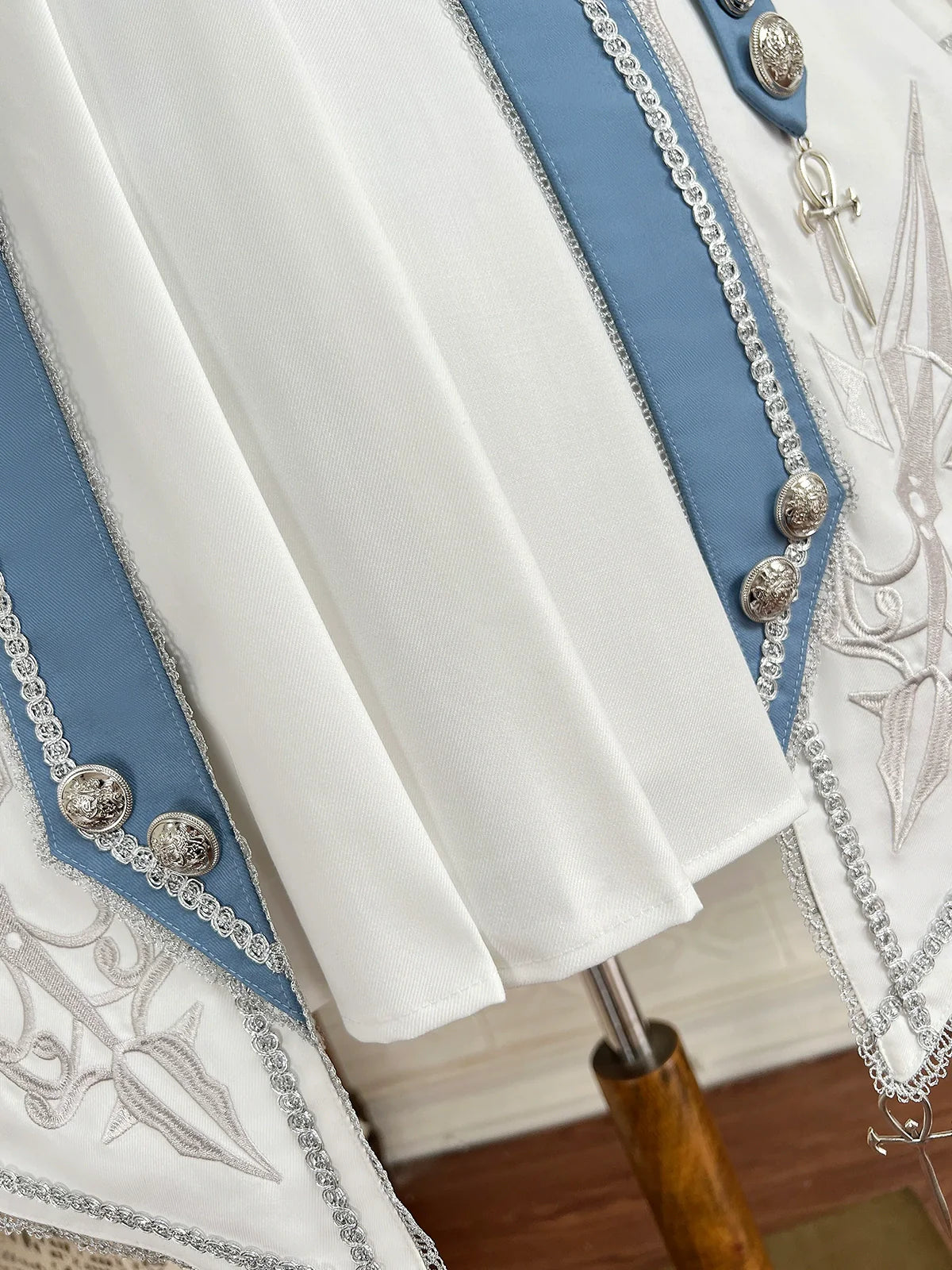 Designer's Gift - Luminous Cavalier - Military Lolita Skirt Set Long-Sleeved Shirt