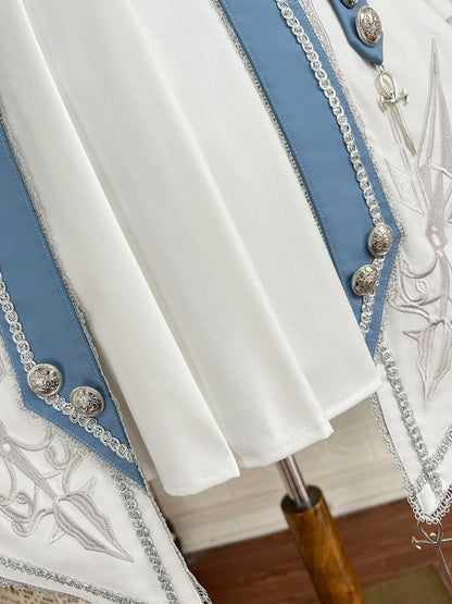 Designer's Gift - Luminous Cavalier - Military Lolita Skirt Set Long-Sleeved Shirt