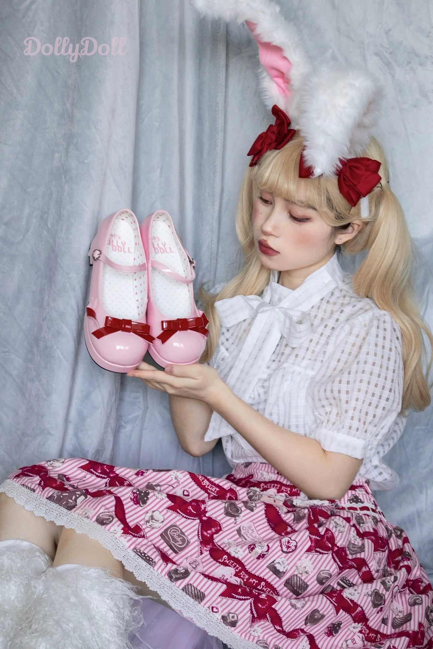 Dolly Doll - Lovers' Gift - Round Toe Middle Heel Mary Jane Lolita Shoes