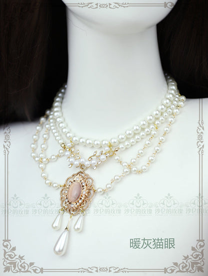 Rose of Sharon - Theresa - Vintage Wedding Lolita Necklace