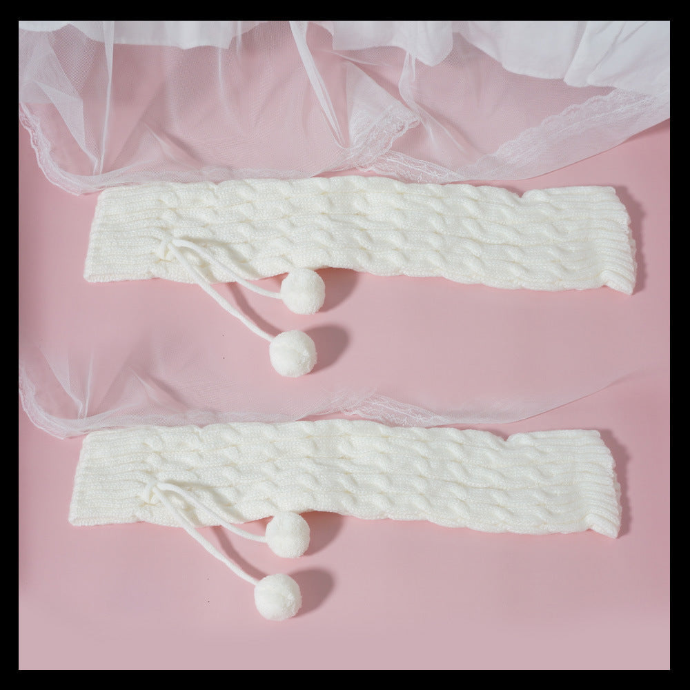 Kawaii Lolita Fluffy Rabbit Ears Leg Warmer