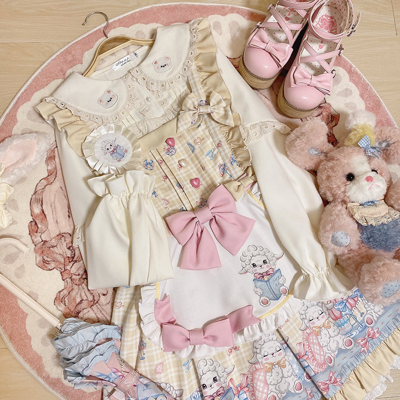 Cinderella - Goat Baa Bedtime Story - SheepPrint Kawaii Lolita JSK
