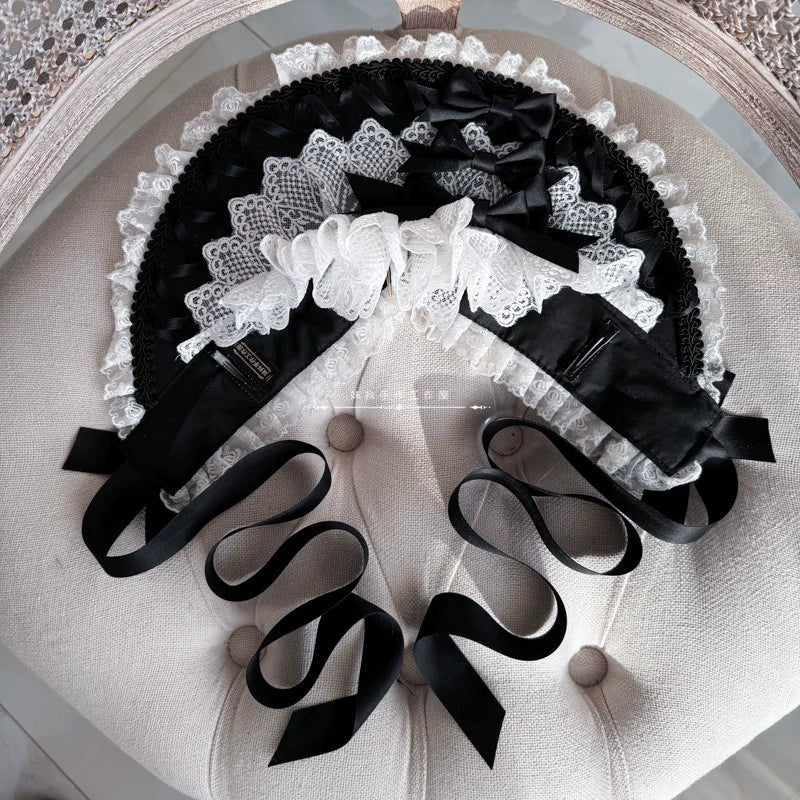 MAID - Elegant Lolita Bonnet Velvet Lolita Hat