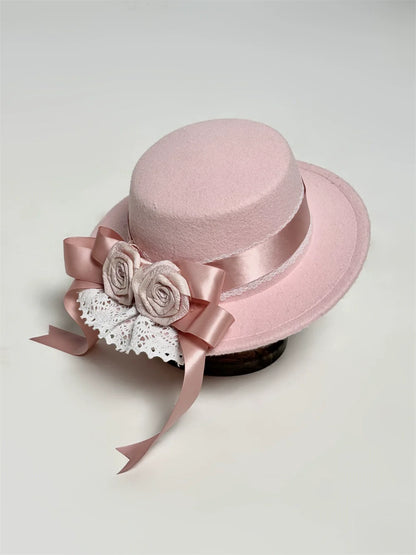 LeMiroir - Winter Solstice - Elegant Lolita Hat, Detachable Collar, Handbag