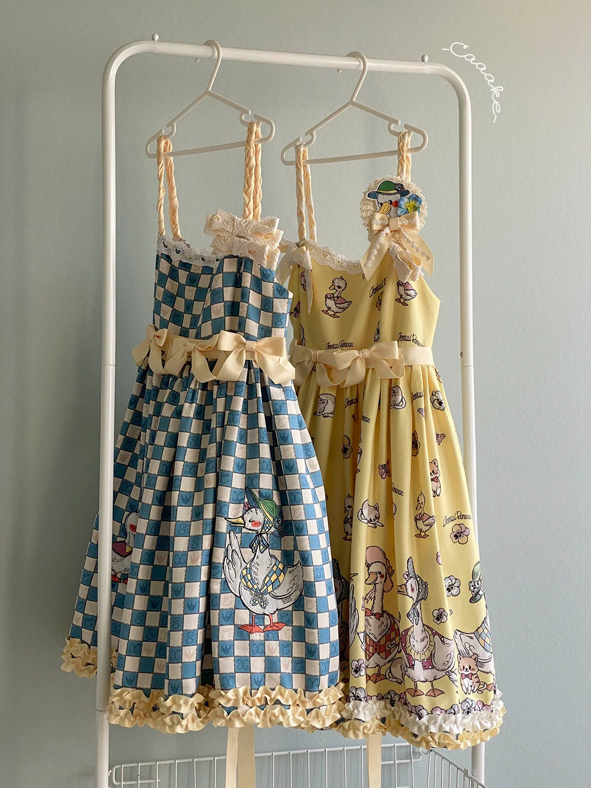 Chemical Romance - Hello Duck - Kawaii Lolita JSK Duck Print Lolita Dress