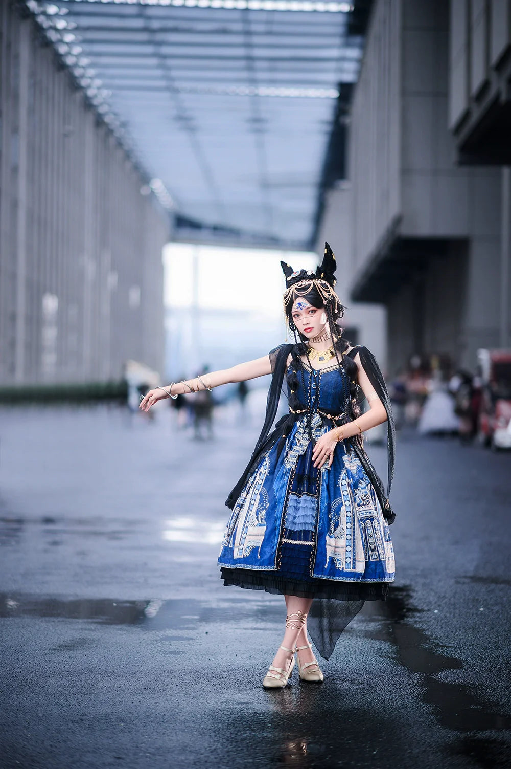 Miss Point - Dusk Best - Egyptian Lolita Dress Set Gorgeous JSK