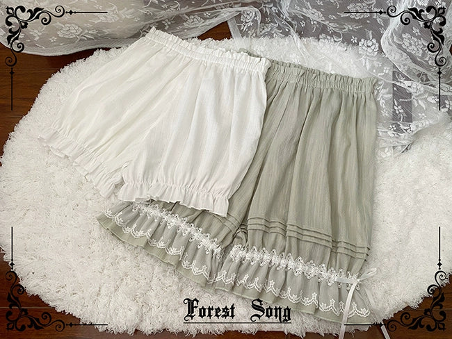 Forest Song - Daily Lolita Bloomers Strap Adjustable Shorts
