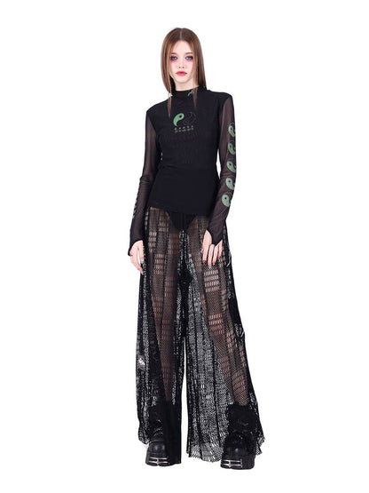 Mesh Slim Thin Sunscreen T-Shirt【s0000002544】