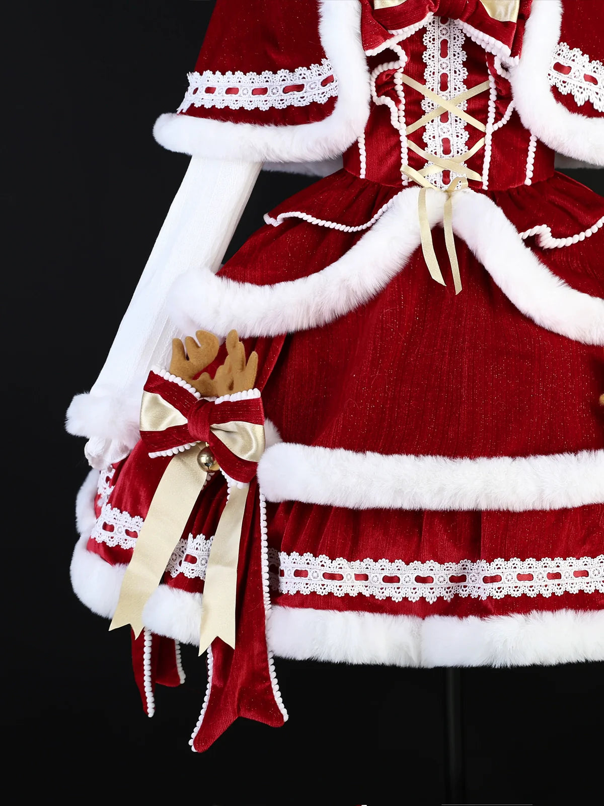 Matutu - Sweet Lolita JSK Suit Christmas Lolita Cape and Dress