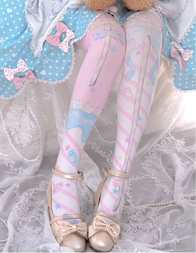 Roji roji - Holy Mace Fairy Kei Lolita Stockings