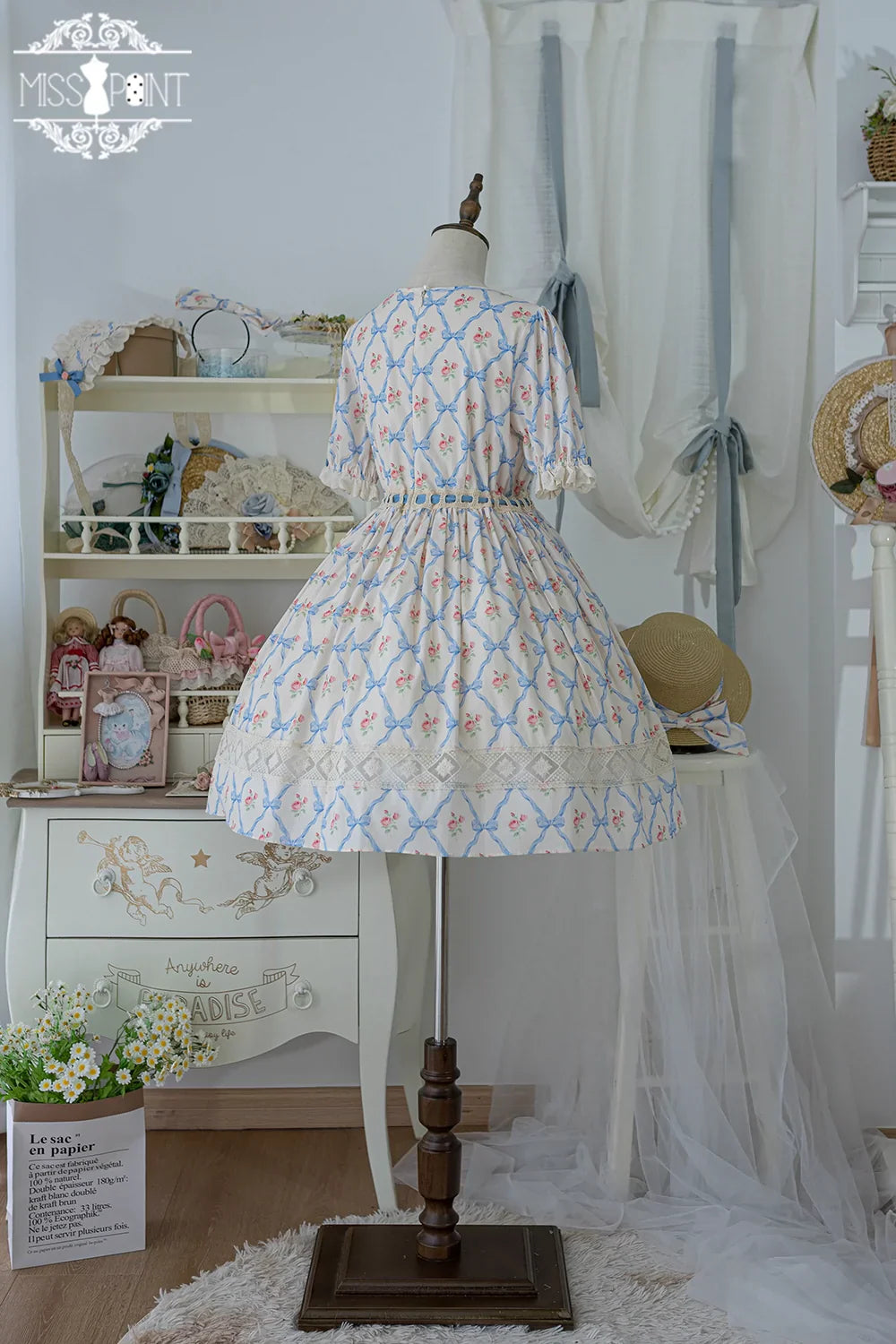 Miss Point - Customized Elegant Lolita OP Dress Cute Daily Girl Short Lolita Dress