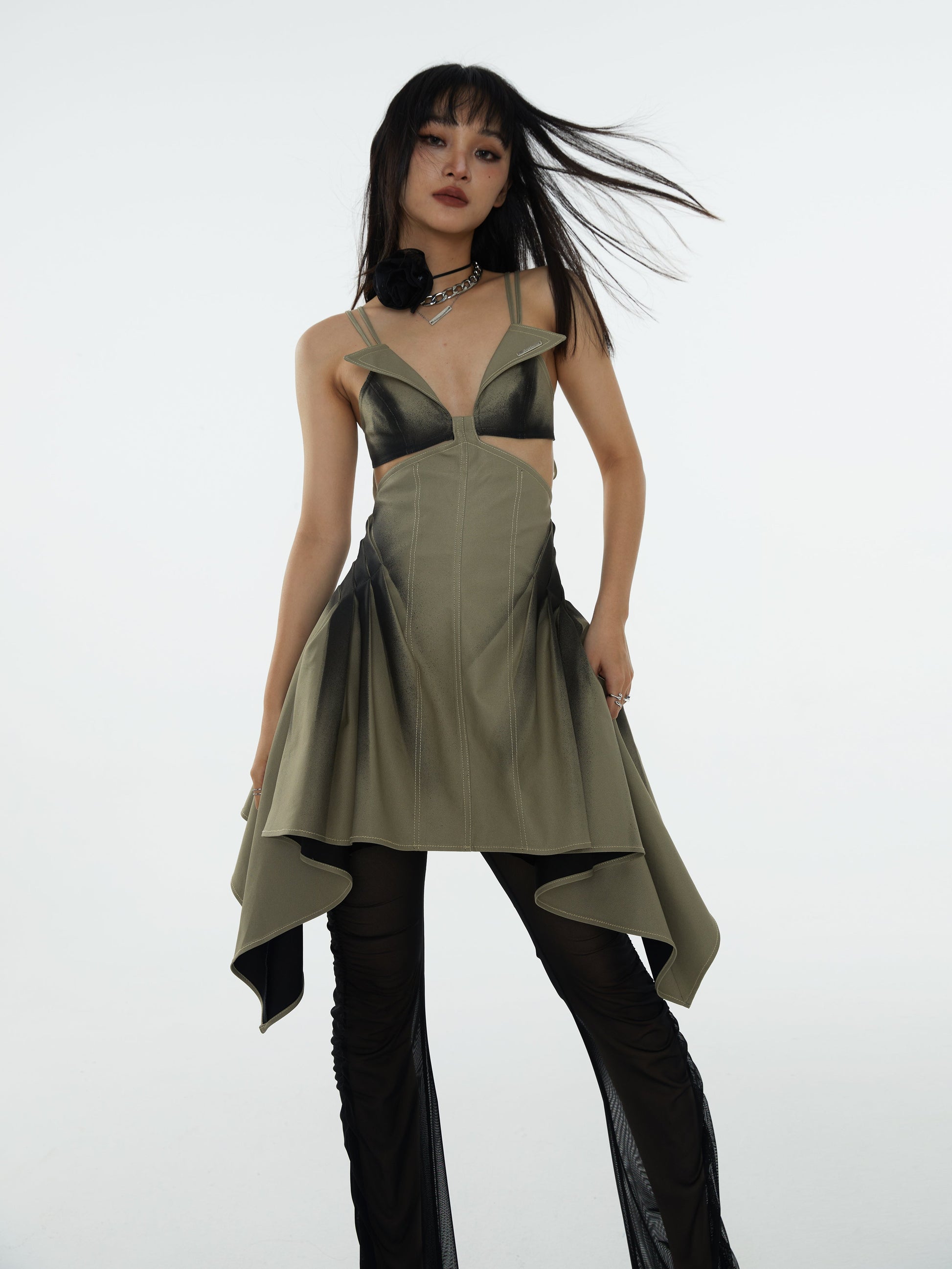 Graffiti Thin Deconstruction Dress