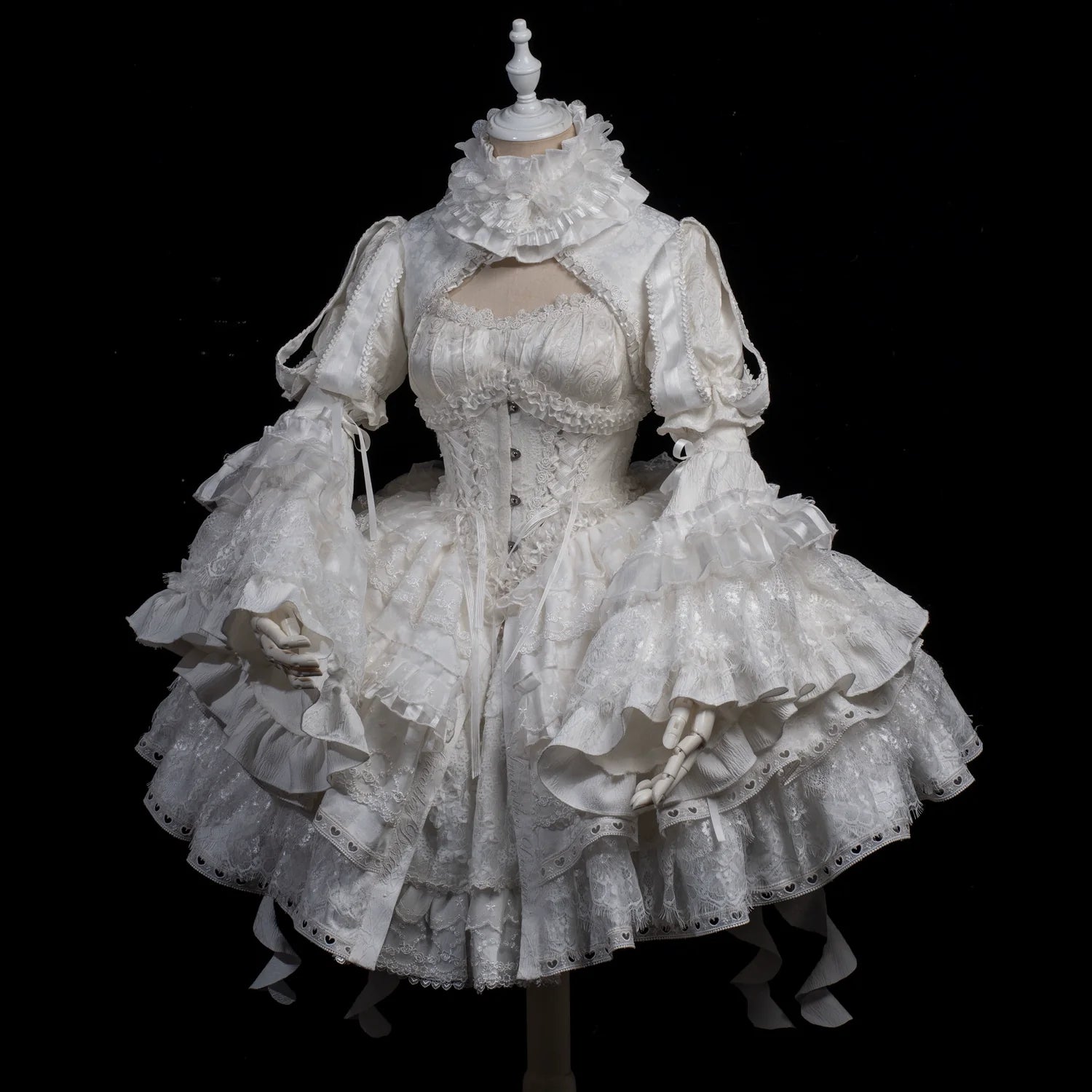 Smoothy - Caliburn - Gothic Lolita JSK Dress with Bolero with Detachable Sleeves