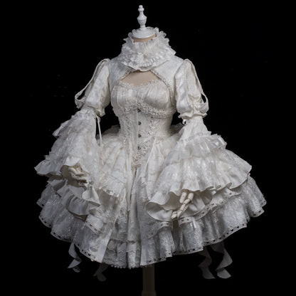 Smoothy - Caliburn - Gothic Lolita JSK Dress with Bolero with Detachable Sleeves