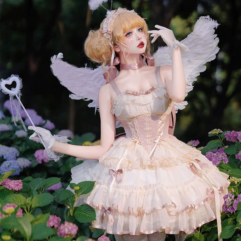 ZhiJinYuan - Time Waltz - Sweet Lolita Short Dress Ballet Style JSK