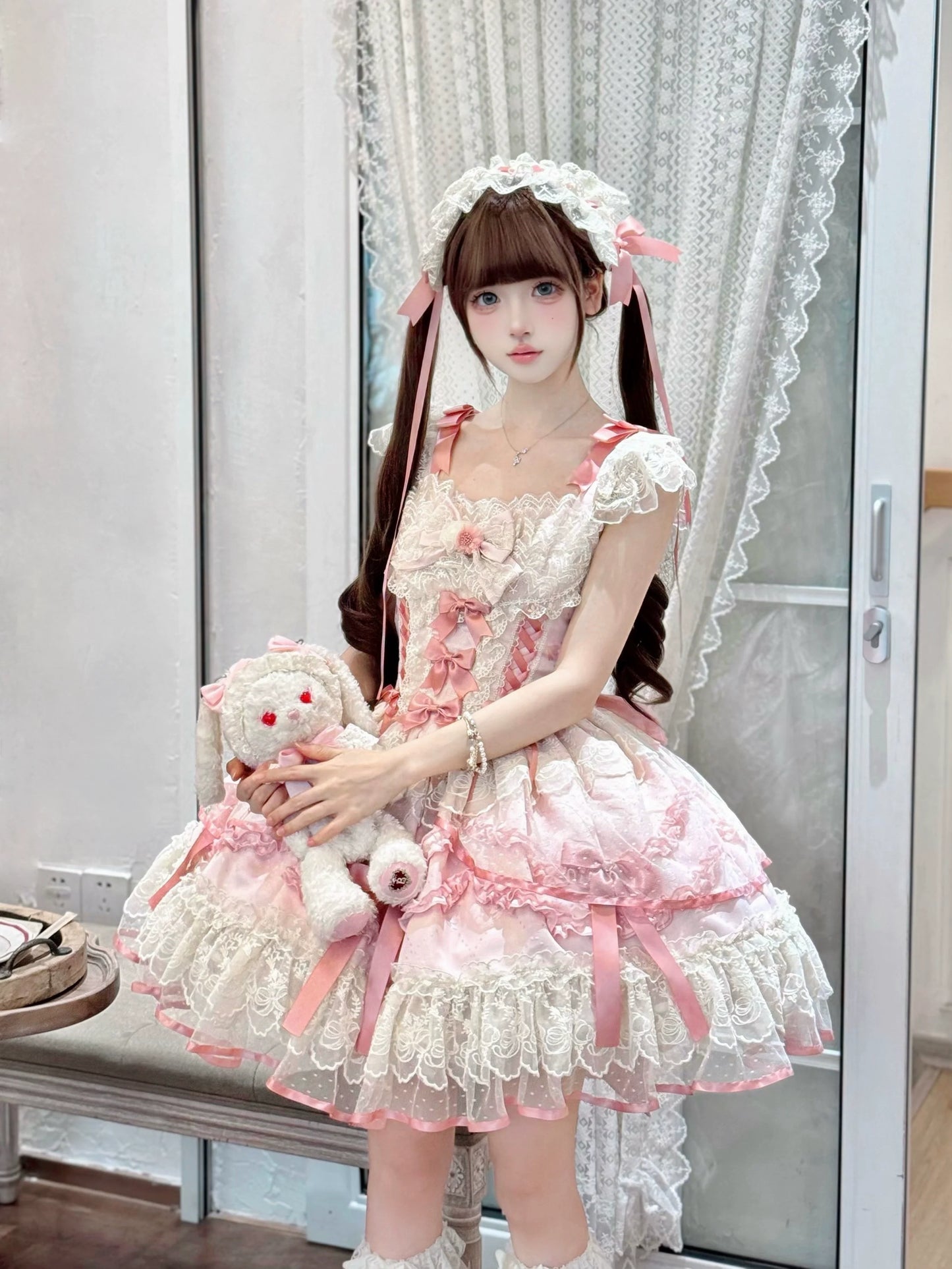 Sugar Girl - Dreamy Butterfly - Ballet-style Sweet Lolita JSK Dress With Large Bow Trailing