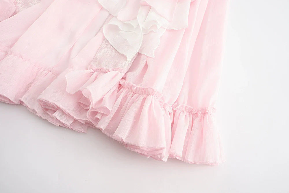 Immortal Thorn - Immortal Glass Castle - Ouji Lolita Handsome Prince Style Pink Long Coat