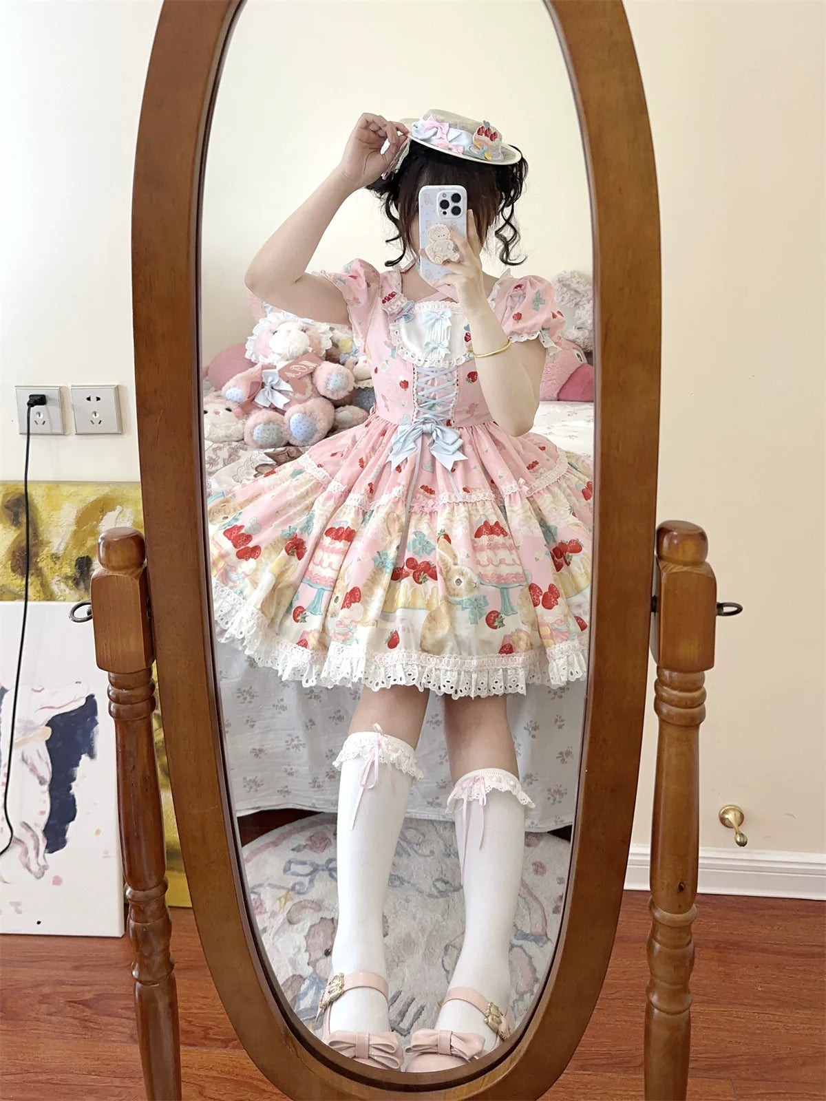 Dark Star Island - Honey Bunny Cake - Sweet Lolita JSK/OP/Strap SK/Shirt