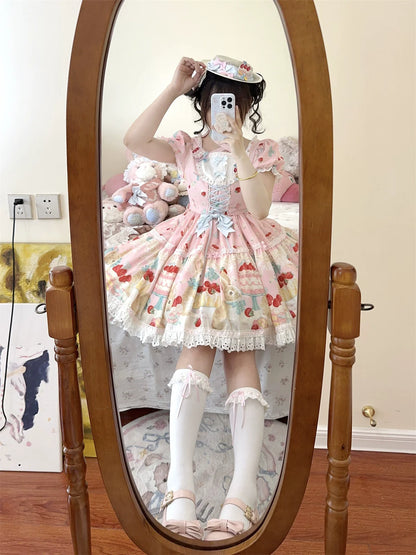 Dark Star Island - Honey Bunny Cake - Sweet Lolita JSK/OP/Strap SK/Shirt