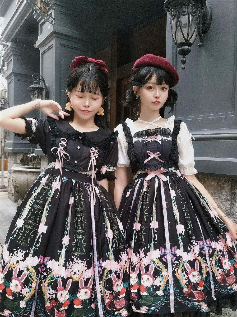 Niu Niu - Picnic Bunny Girl - Plus Size Lolita JSK Short Sleeve OP Dress