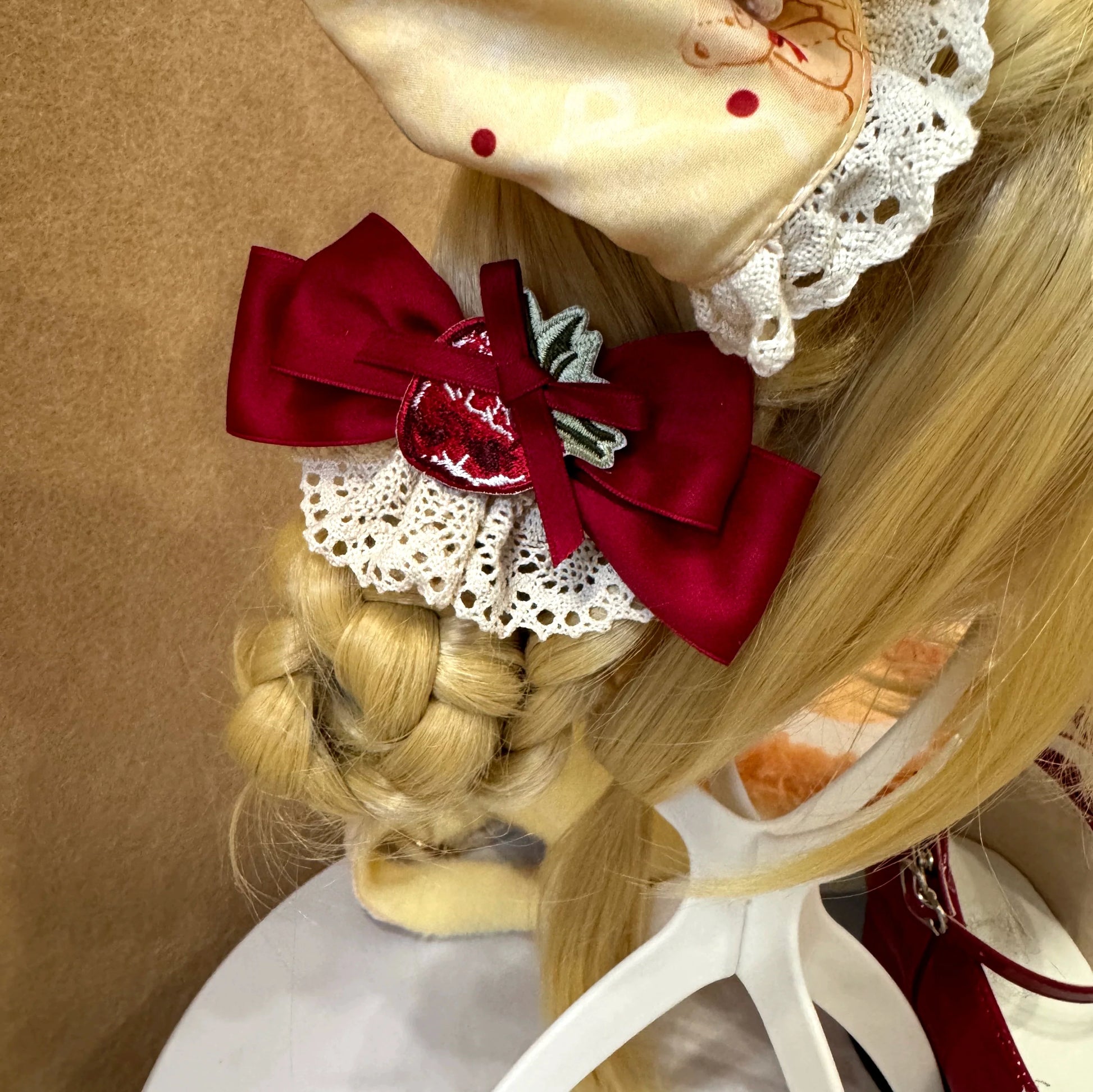 DreamWhale - Showa Dessert Showcase - Kawaii Lolita Dress Suit Pudding-Inspired JSK/Salopette