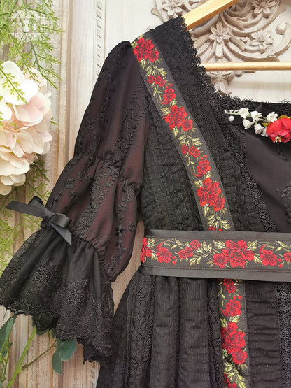 Miss Point - The Sally Gardens - Elegant Lolita Lotus Sleeves OP Dress