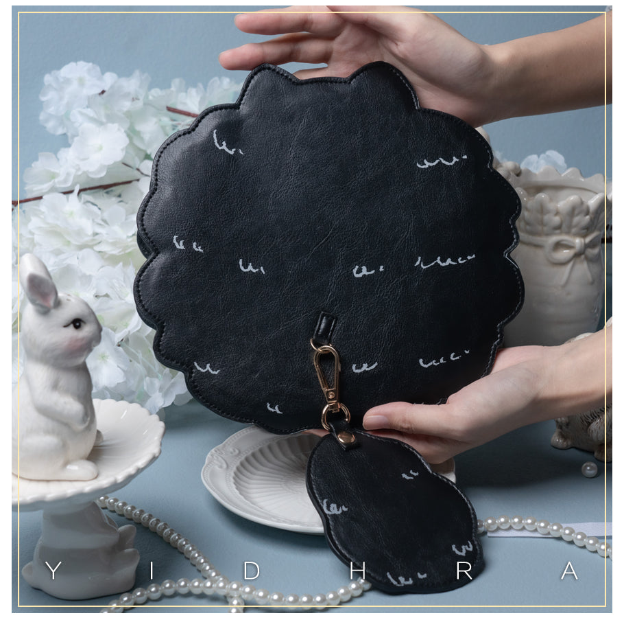 Yidhra - Printed Kawaii Cat Leather Shoulder Bag