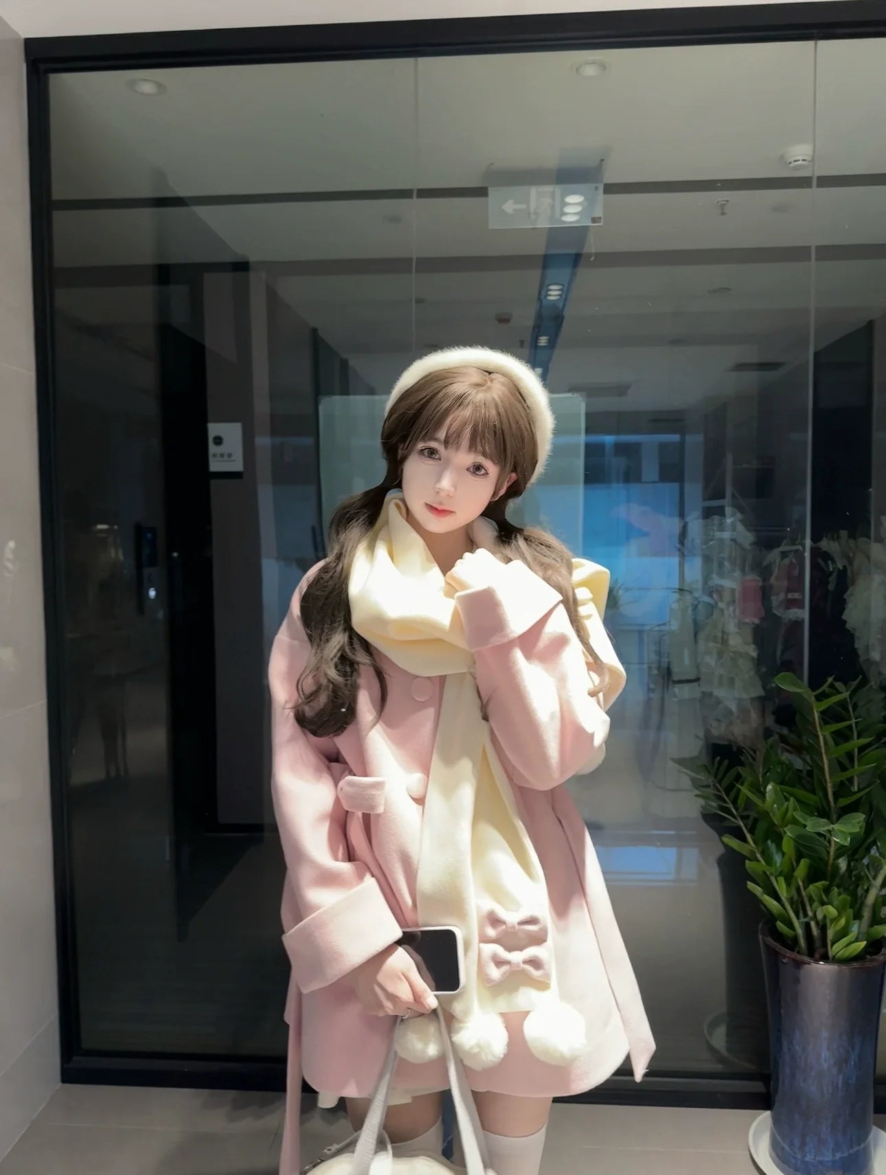 Platycodon House - Winter Sweet Lolita Coat Long Scarf Outerwear