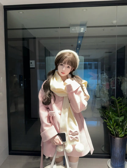 Platycodon House - Winter Sweet Lolita Coat Long Scarf Outerwear
