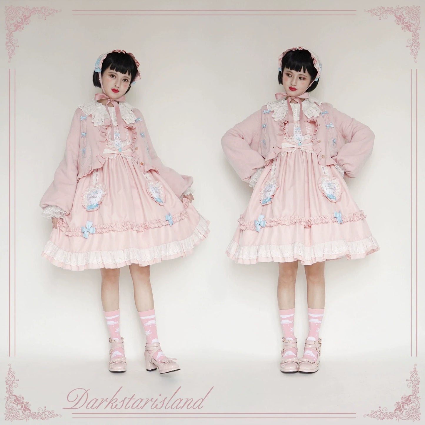 Dark Star Island - Sugar Frost - Sweet Lolita Cardigan Knit Embroidered Sweater