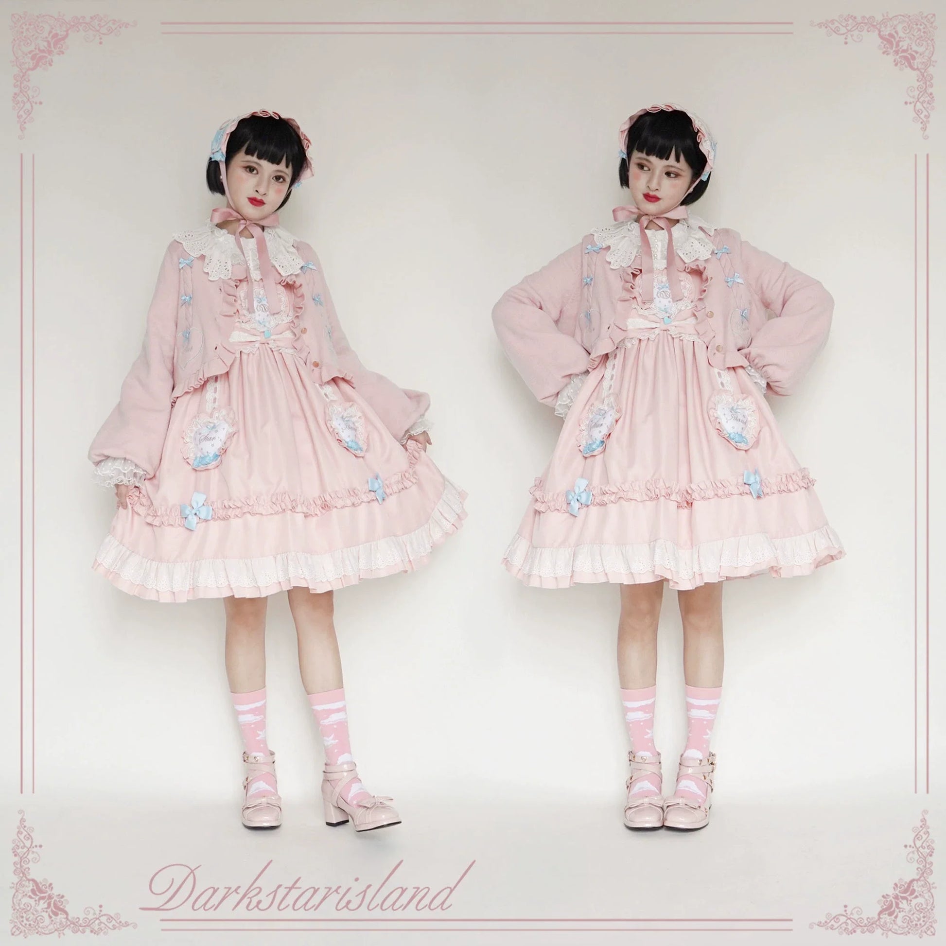 Dark Star Island - Sugar Frost - Sweet Lolita Cardigan Knit Embroidered Sweater