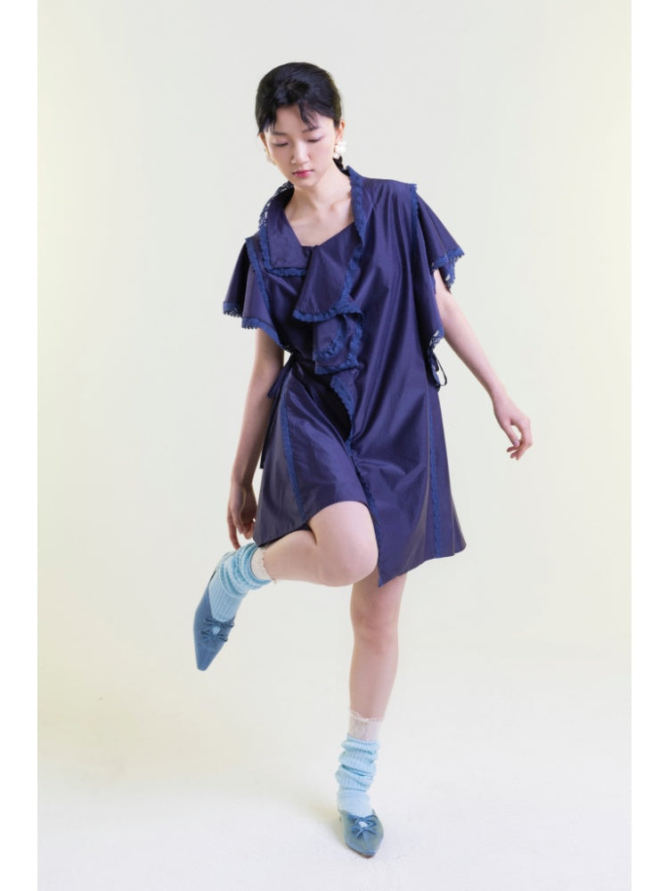 Ruffles Asymmetry Dress【s0000001892】