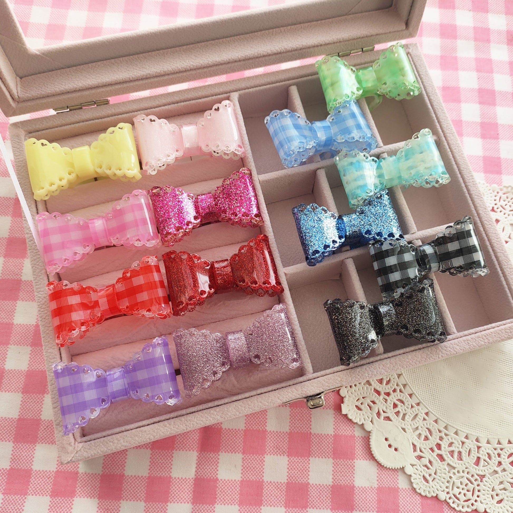 Cat Tea Party - Sweet Lolita Bow Ring and Necklace