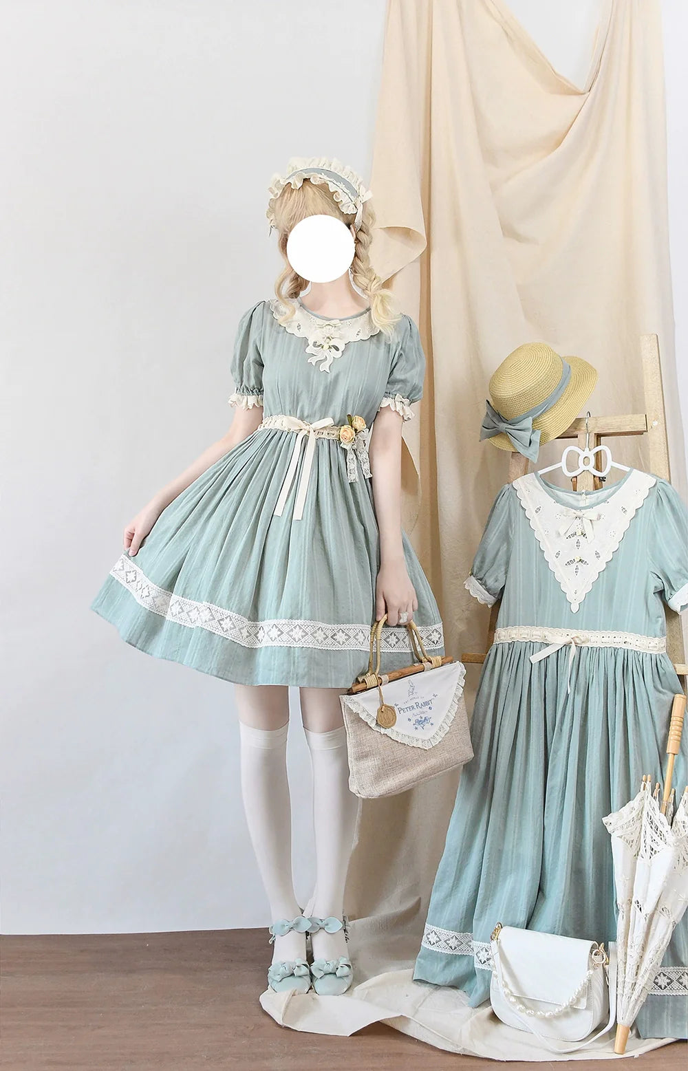Miss Point - Customized Elegant Lolita OP Dress Cute Daily Girl Short Lolita Dress