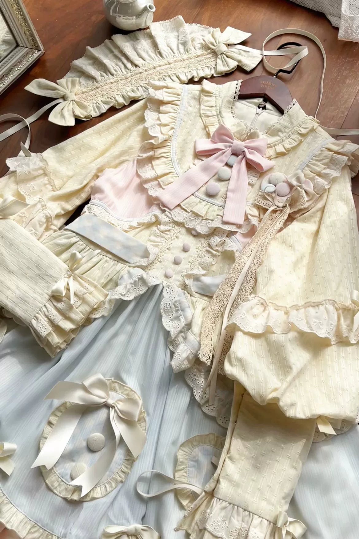 Uncle's Workshop - Sleep Macaron - Sweet Lolita OP Dress Solid Color Dress
