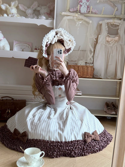 Miss Point - Classic Lolita JSK Customized Stripe Lolita Dress
