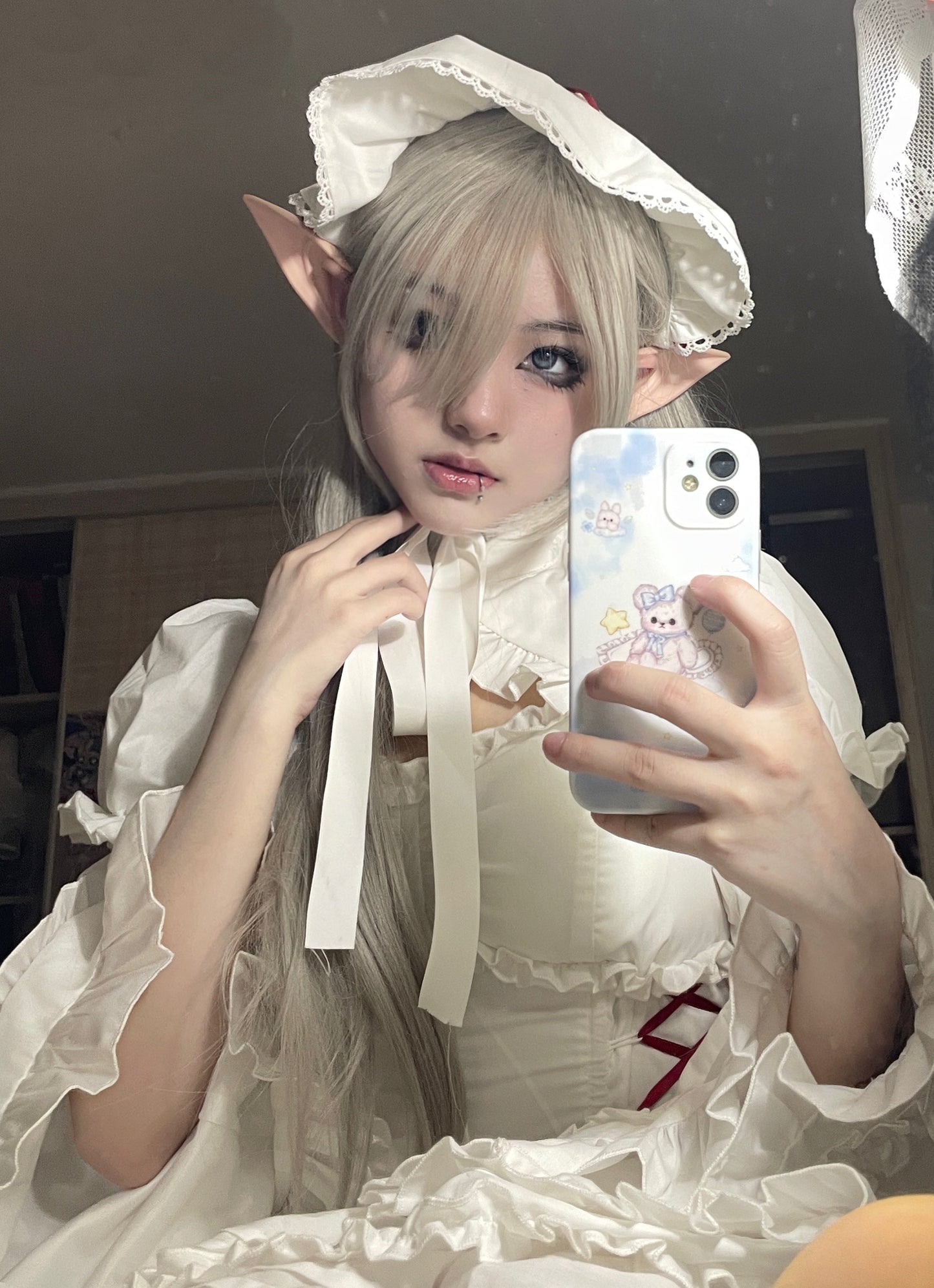 Mengfuzi - LiLith - Christmas Gothic Lolita JSK Dress, Short Sleeve Bolero