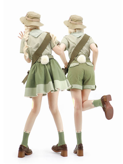 Piggy Bun - Bunny Trip - Ouji Lolita Green Cute Suits
