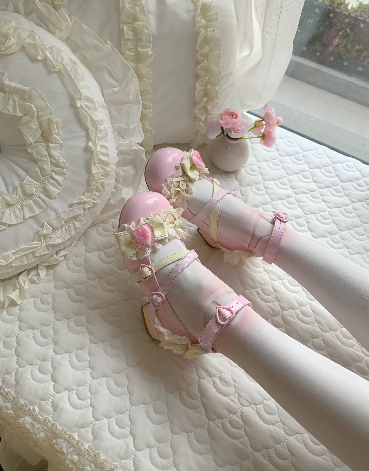 Aimee - Strawberry Limited 2.0 - Sweet Lolita Mary Jane Heel Shoes