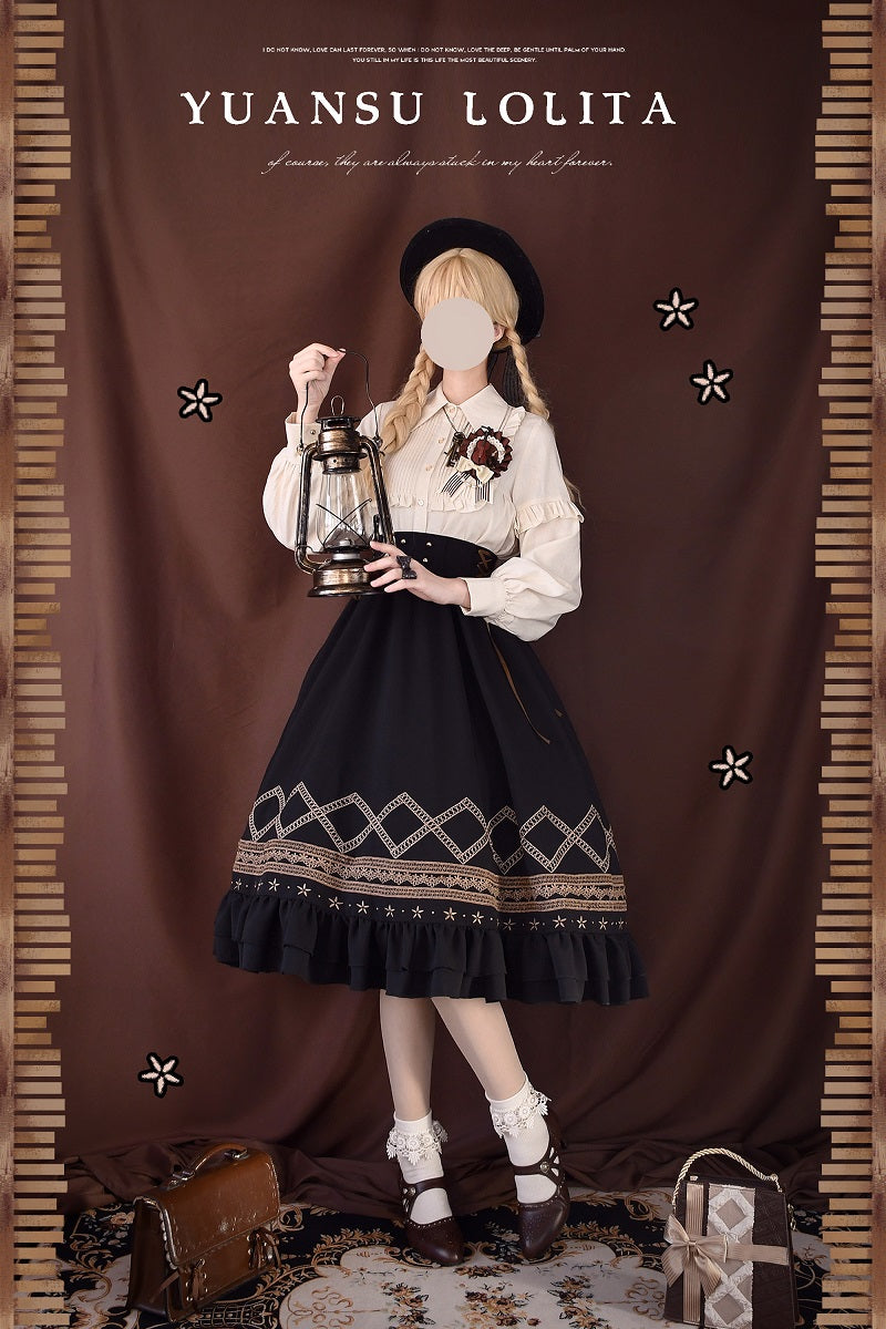 Yuan Su - Elegant  Solid Color Lolita SK