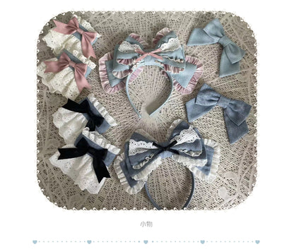 Kuma - Sweet Cowboy - Sweet Lolita Pastel Colors Denim Skirt Set