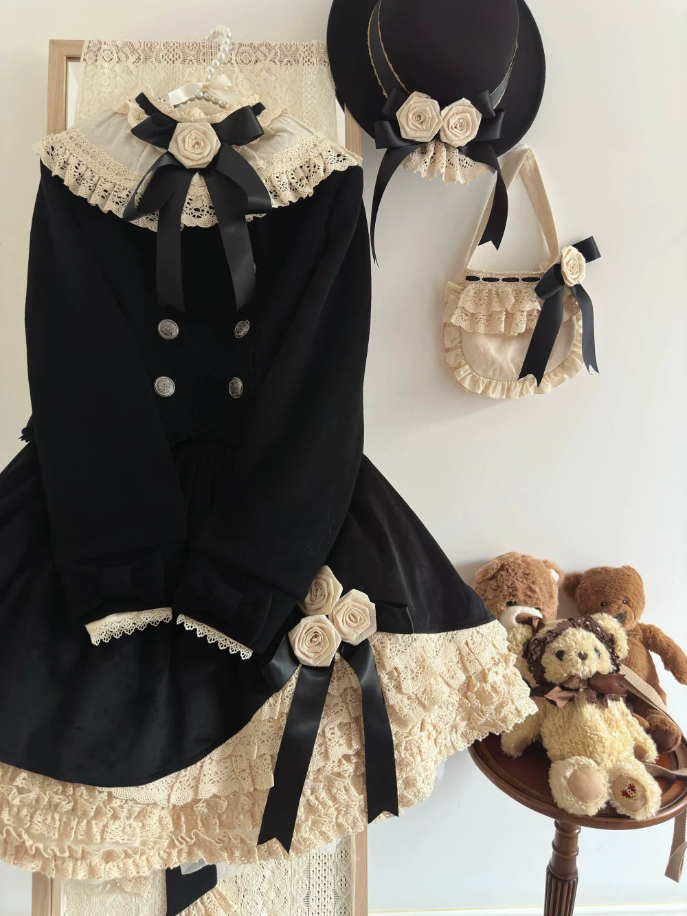 LeMiroir - Winter Solstice - Elegant Lolita Winter Short Coat & SK