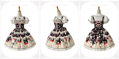 Dark Star Island - Honey Bunny Cake - Sweet Lolita JSK/OP/Strap SK/Shirt