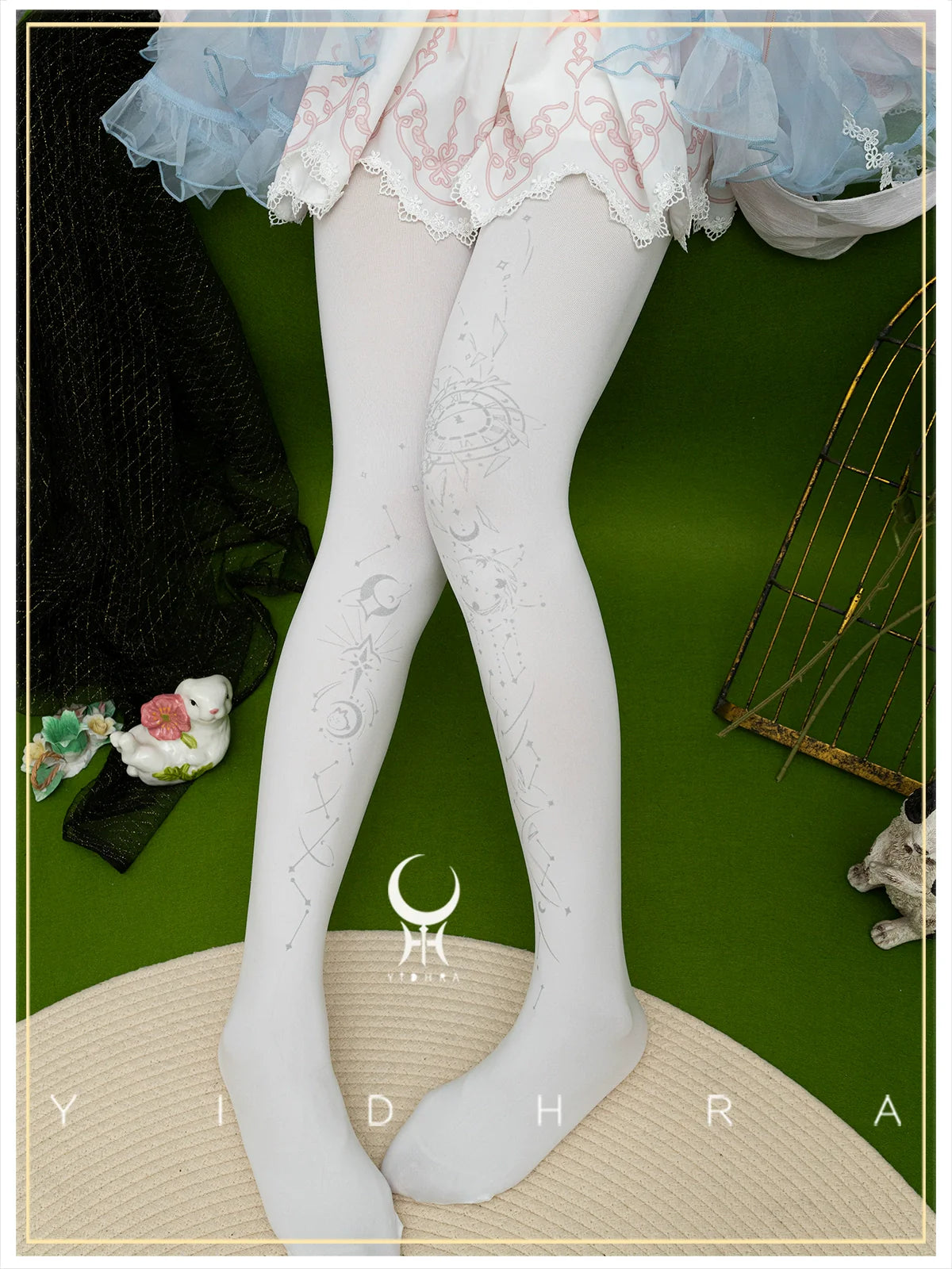 Yidhra - Gothic Lolita Pantyhose Printing Lolita Tights