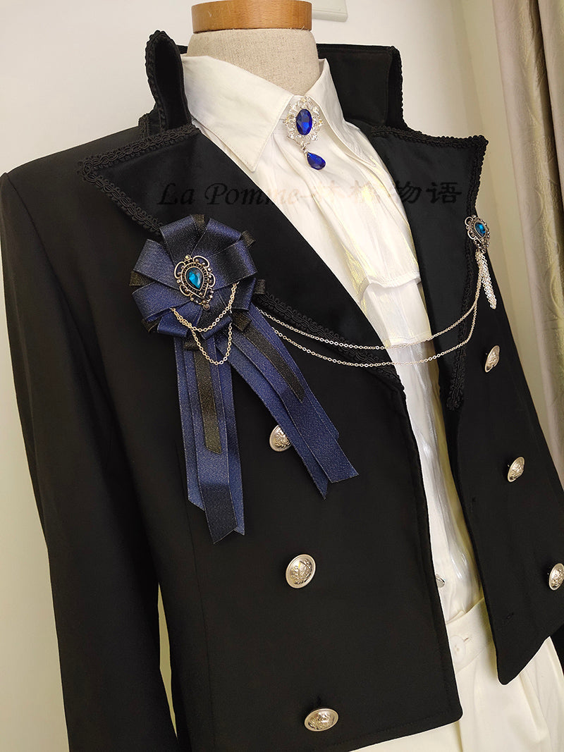 La Pomme - Double Breasted Custom Sizing Ouji Lolita Overcoat