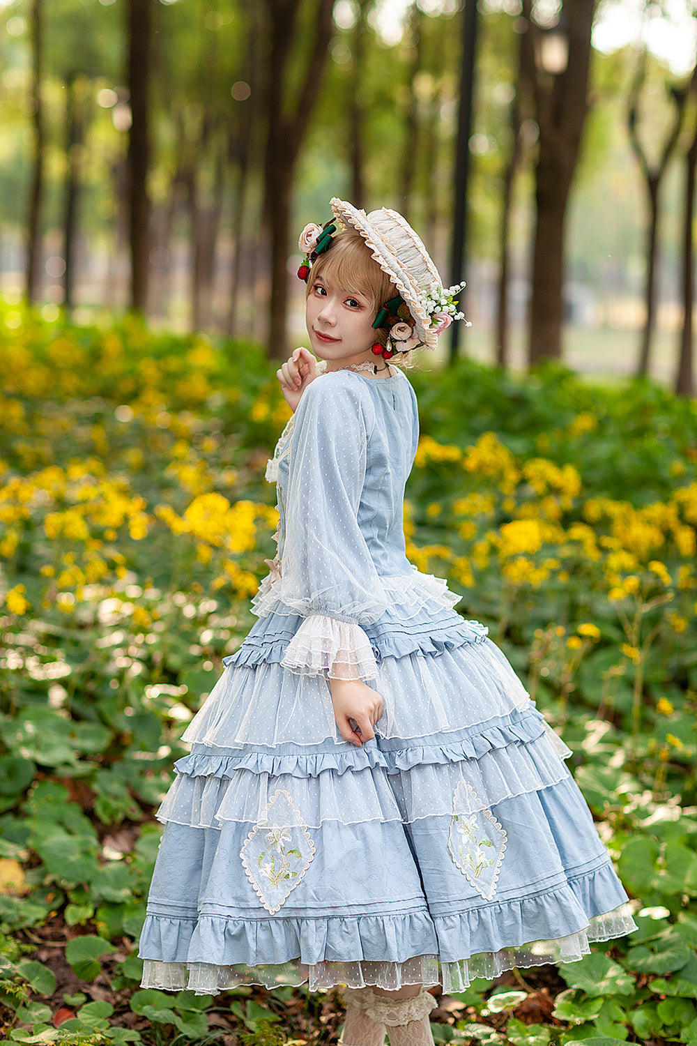 Infanta - Melaleuca Lily - Embroidery Country Lolita Blouse and Skirt