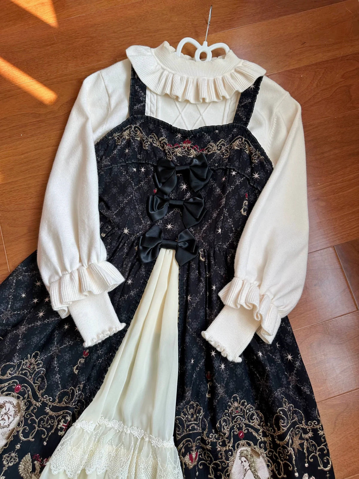 Forest Fluorescent Carps - Sweet Lolita Sweater Autumn and Winter Lolita Inner Wear