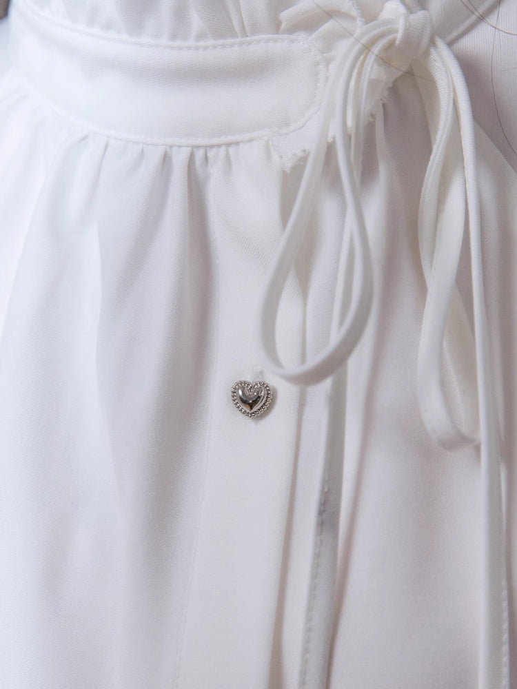 Turtleneck ruffle shirt【s0000005804】